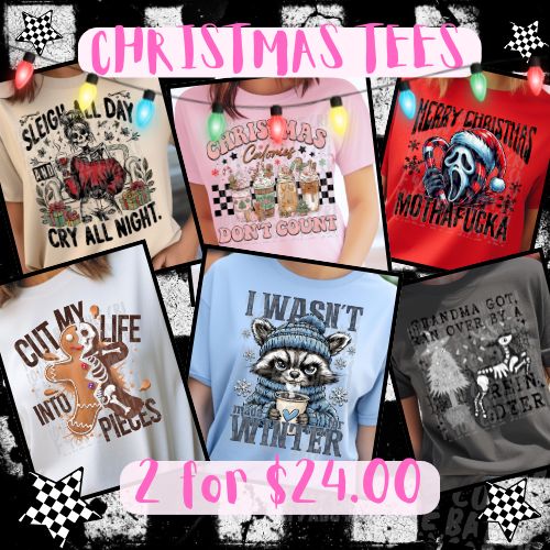 ❄️✨ It’s Time… 2 for $24.00 Mystery Holiday Tees! ✨❄️