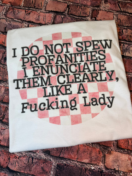 Large I Don't Sprew Profanities